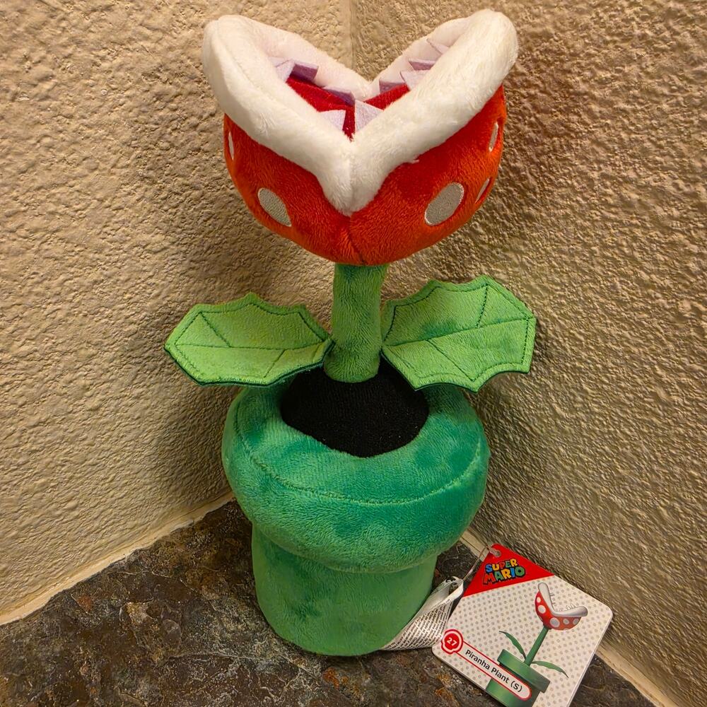 Plush - Piranha Plant 9-inch (NEW) - Super Mario - Nintendo